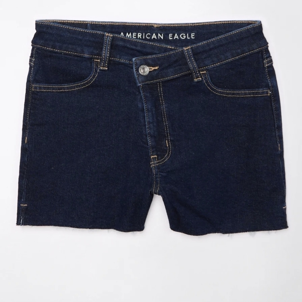 American Eagle Outfitters Dark Indigo Denim Jean Shorts